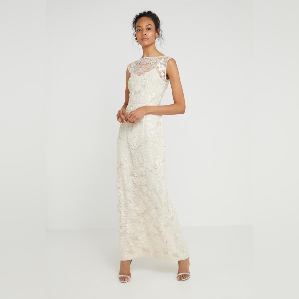NWT Lauren Ralph Lauren Wedding Dress Embroidered